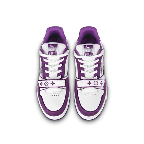 lv trainer monogram purple|lv trainers.